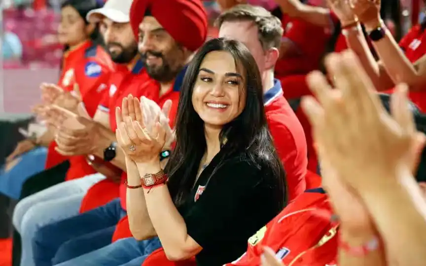 Preity Zinta supporting PBKS in IPL 2025 [Source: IPLT20.COM]