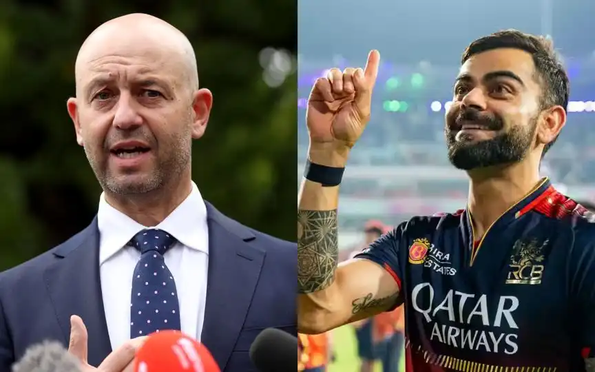 Todd Greenberg and Virat Kohli [Source: @CricCrazyJohns/x, IPLT20.COM]