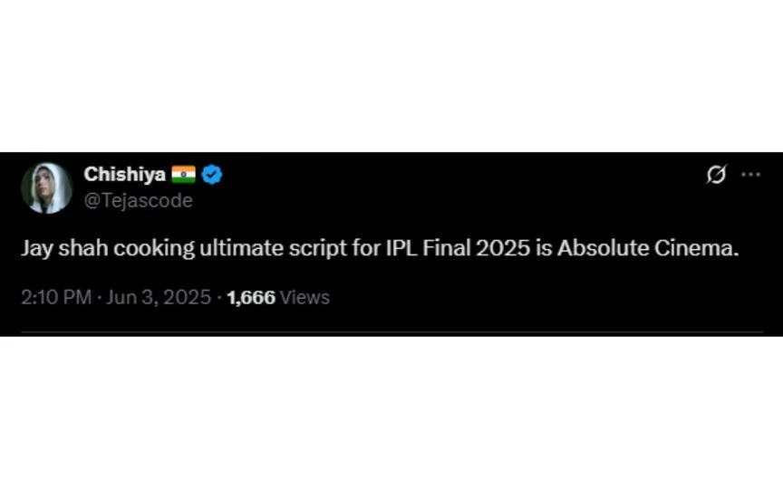 Fan tweet [Source: @Tejascode/x.com]