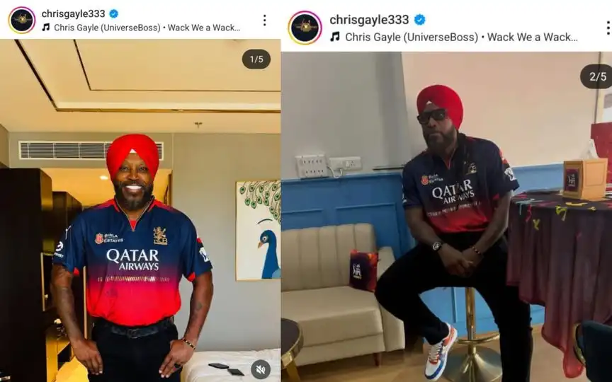 Chris Gayle for RCB (Source:ChrisGayle333/Instagram)