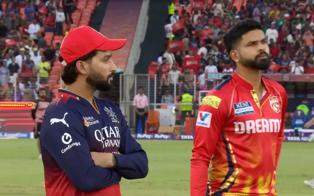 RCB Vs PBKS toss [Source: Screenshot/JioStar]
