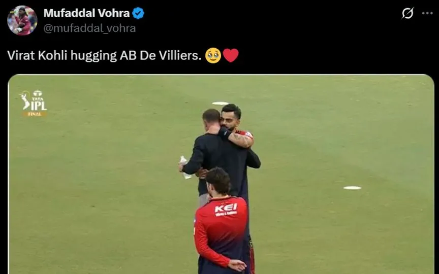 AB de Villiers and Virat Kohli [Source: @mufaddal_vohra/X]