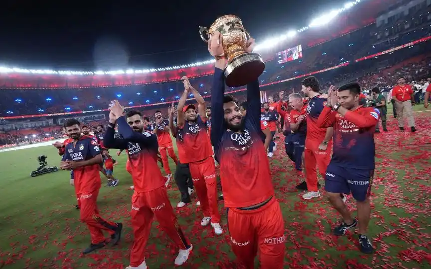 Rajat Patidar after IPL 2025 win. [Source - AP Photos]