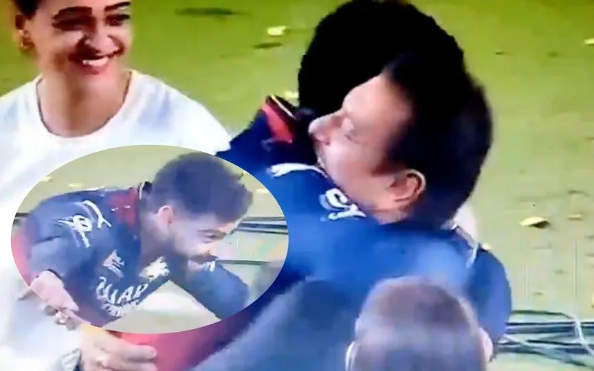 Virat Kohli Turns Little Child As He Jumps To Hug Ravi Shastri After RCB's IPL 2025 Win