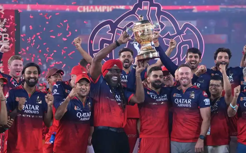 RCB after IPL victory (Source: AP)