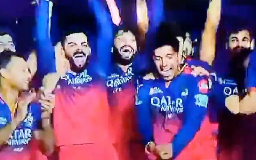 Swastik Chikara Teases Shreyas Iyer With Kohli's Iconic Gangnam Style Dance After RCB Win
