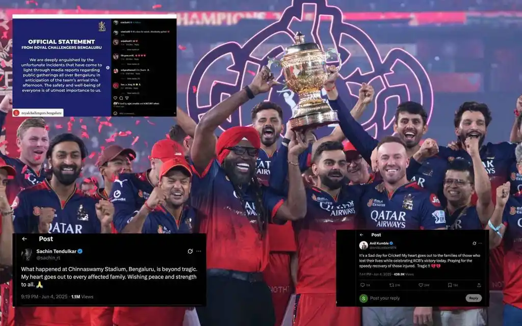 Cricket Fraternity Mourns after RCB incident (Source: AP)