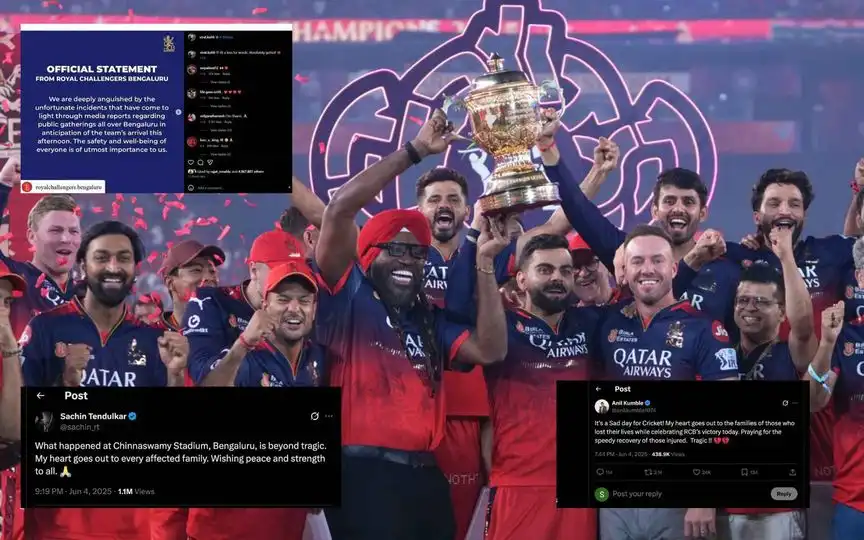 Cricket Fraternity Mourns after RCB incident (Source: AP)