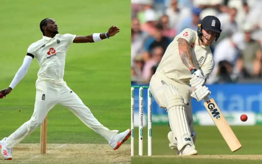 Jofra Archer and Ben Stokes [Source: @WisdenCricket, @ICC/x.com]