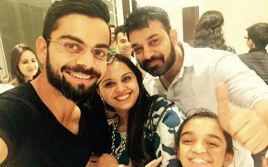 Virat Kohli With His Sister And Her Family (Source: @Virat_Official/x.com)