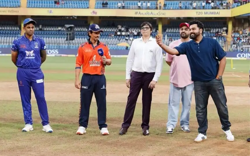 Hitman at the Toss! Rohit Sharma Lights Up T20 Mumbai League At The Wankhede Stadium
