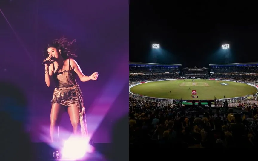 Sunidhi Chauhan to perform at Eden Gardens. [Source - SunidhiChauhan/Hardcricketpix/x.com]