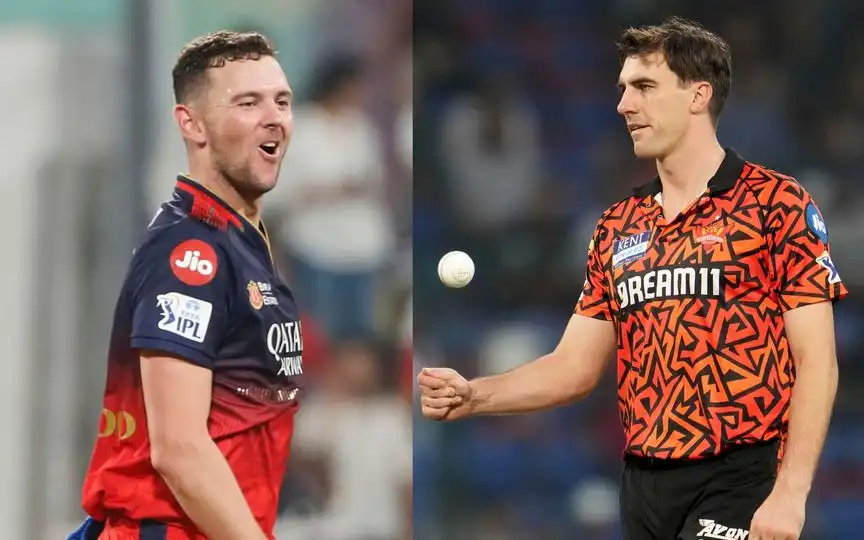 Hazlewood and Cummins in action - (Source : AP)