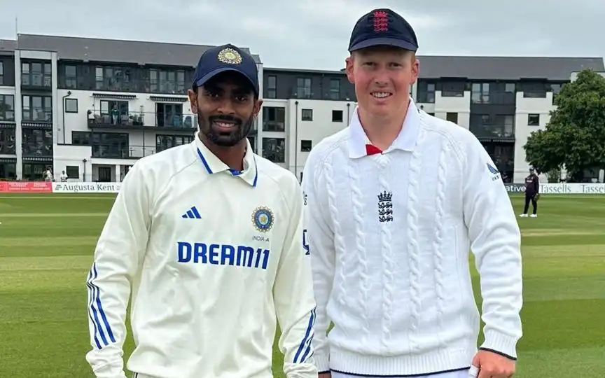 India A vs England Lions (Source:@yugparmar03,x.com)