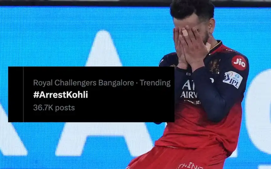 ArrestKohli trends on social media - (Source: @Johns/X.com)