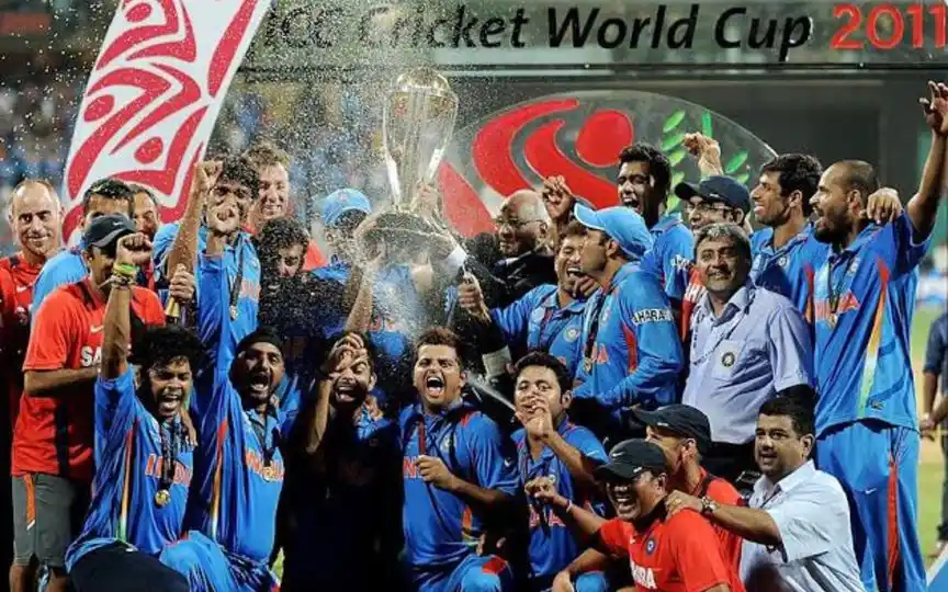 Piyush Chawla during India's 2011 WC Success - (Source :@Johns/X.com)
