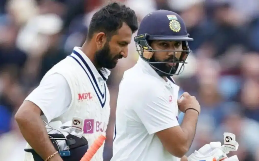 Rohit Sharma on old rivalry with Cheteshwar Pujara [Source: @xtratimeindia/X.com]
