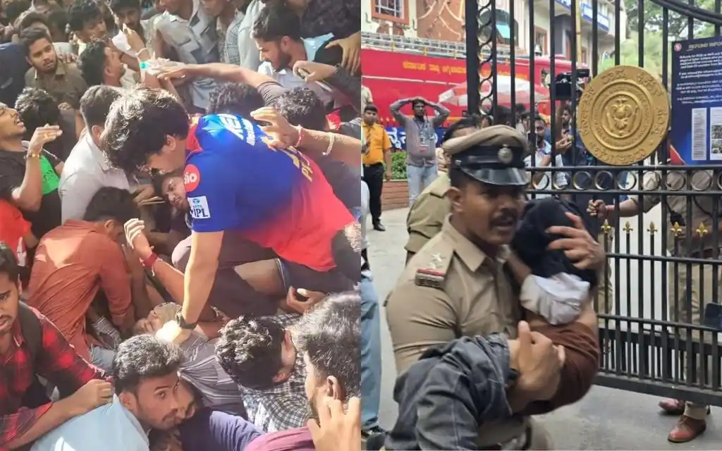 Bengaluru stampede claimed 11 lives [Source: @RaghunandanraoM/x.com]