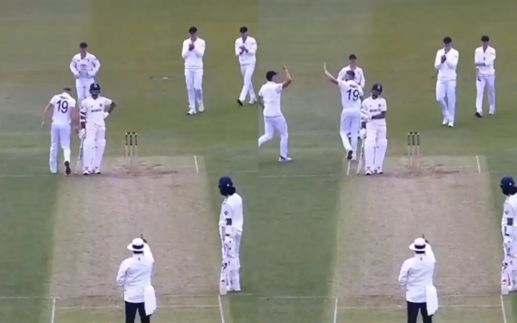 Jaiswal's reaction to his dismissal [Source: @Cricket_Ali/X]