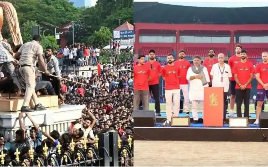 Could RCB get banned [Source: @BJP4Karnataka, @incredible_bharat_now]
