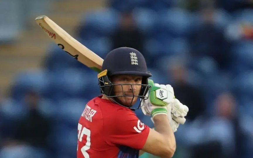 Jos Buttler In action against WI - (Source : @Johns/X.com)