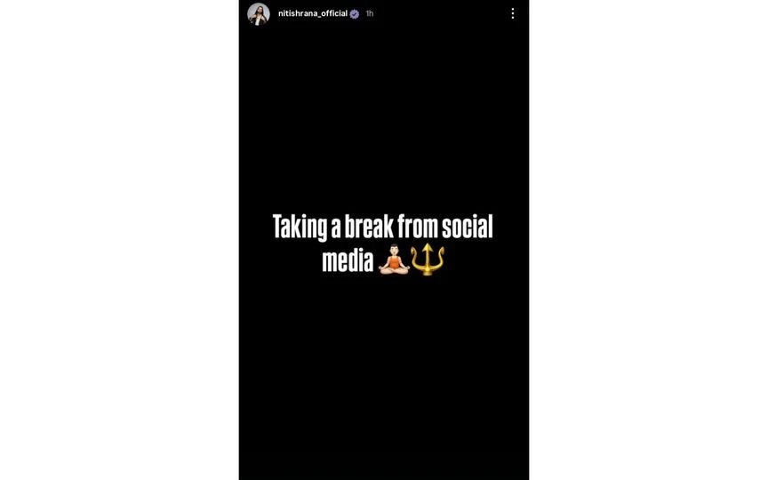 Nitish Rana's Instagram story [Source: @KKR_Xtra/X]