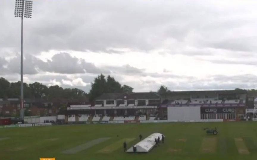 Rain in IND A Vs ENG Lions [Source: @FOMO7official/x.com]
