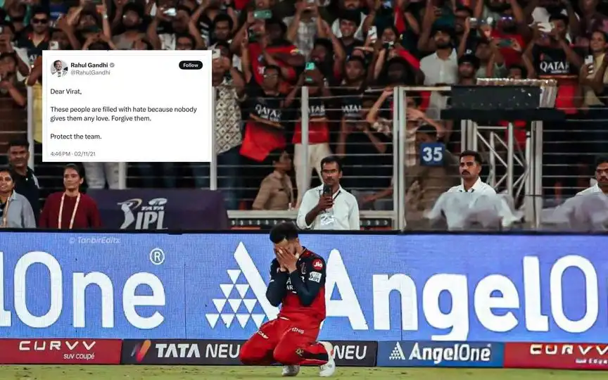 Rahul Gandhi's old tweet for Virat Kohli (Source:@ChallaMusafir/X.com)