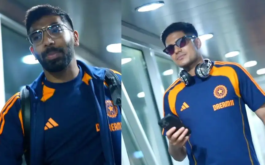 Bumrah and Gill - (Source :@ScrenGrab/BCCI/X.Com)