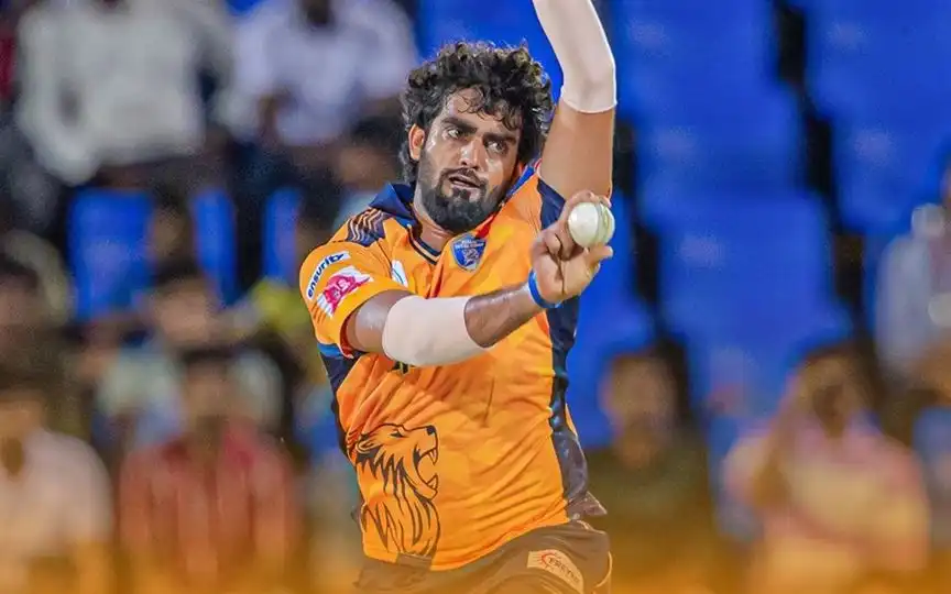 Sonu Yadav during TNPL 2025 (Source:@TNPremierLeague/X.com)