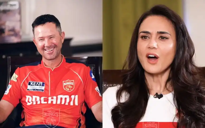 Ricky Ponting's reply stuns Preity Zinta [Source: @PunjabKingsIPL/X.com]
