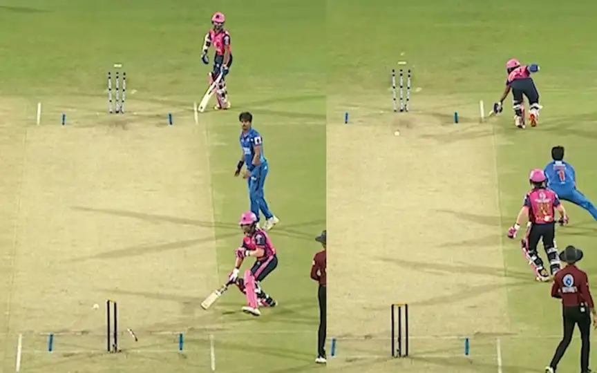 Unusual run-out in MPL 2025 (Source:@mplt20tournament,x.com) 
