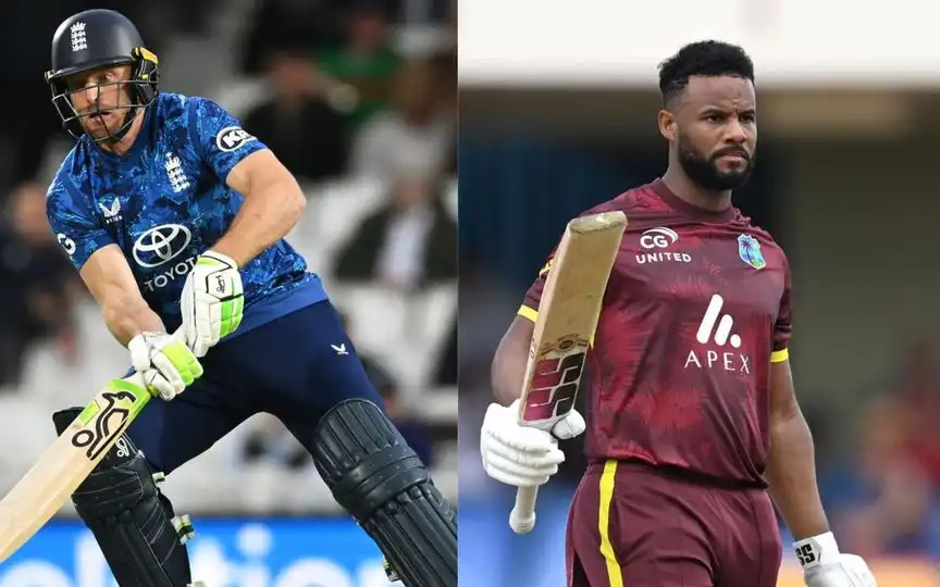 Jos Buttler and Shai Hope (Source:@KookaburraCktUK,x.com)