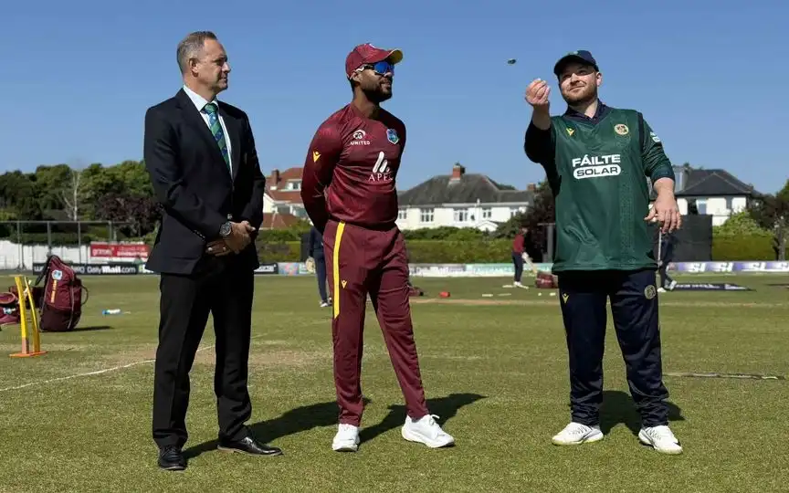 Shai Hope and Paul Stirling (Source:@ICC,x.com)
