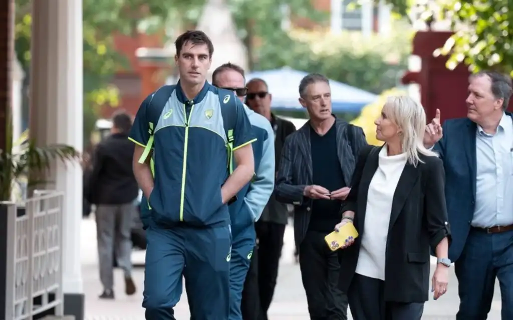 Pat Cummins Walking - (Source :@Johns/X.com)