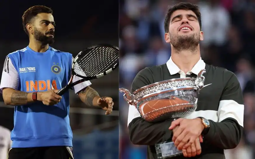 Virat Kohli and Carlos Alcaraz - (Source : @Johns/X.com)