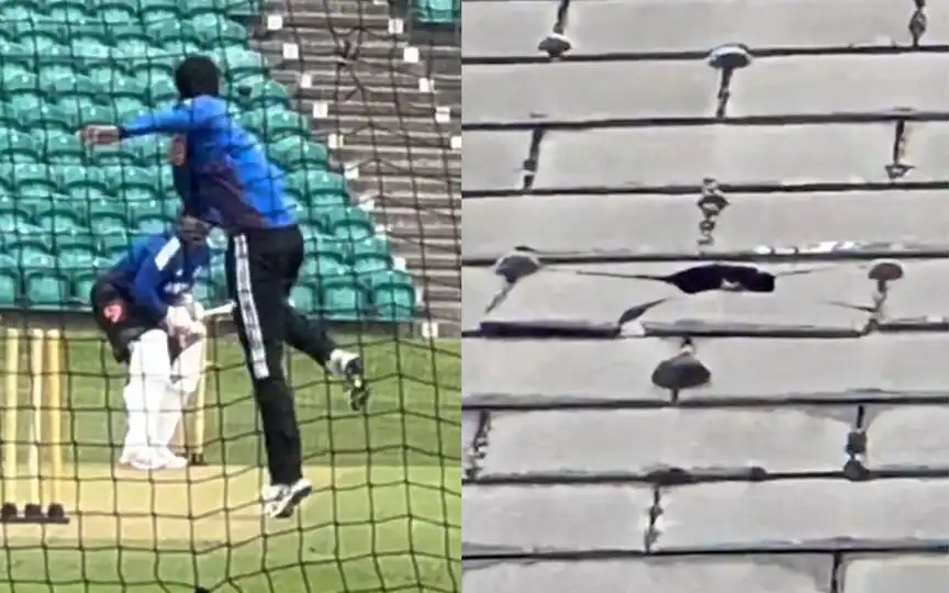 Rishabh Pant's six against Washington Sundar (Source:@ESPNcricinfo/X.com)