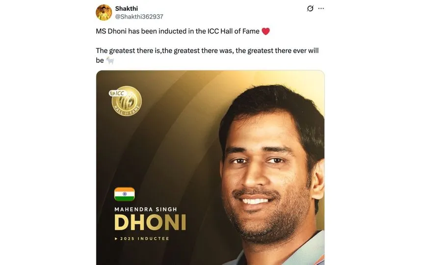 Fan tweet [Source: @Shakthi362937/X.com]