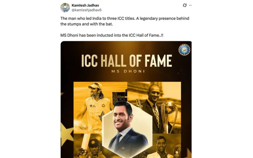 Fan tweet [Source: @kamleshjadhav6/X.com]