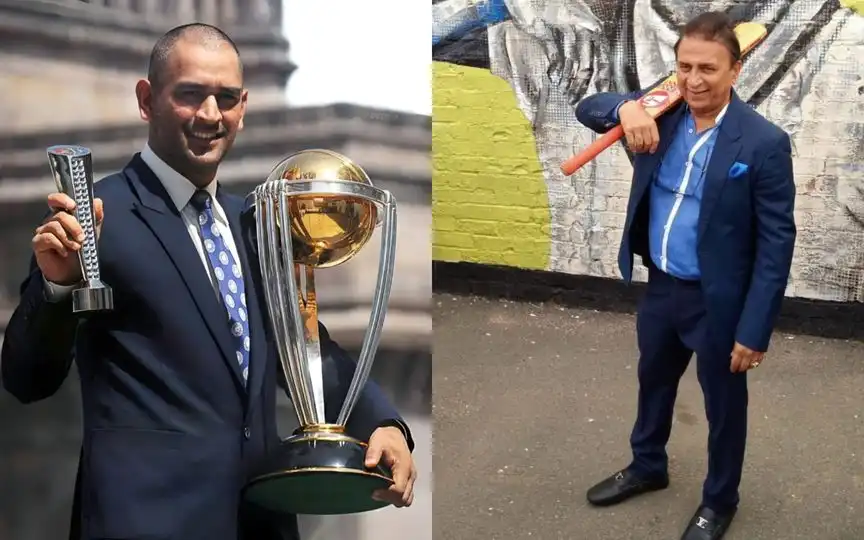 MS Dhoni and Sunil Gavaskar [Source: @ShuklaRajiv, @DrSudhakar_/X]
