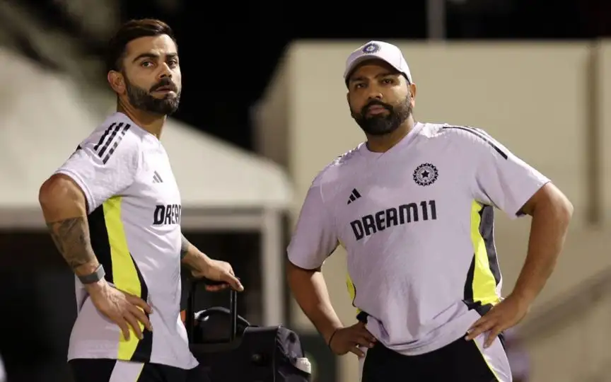 Virat Kohli and Rohit Sharma [Source: @mufaddal_vohra/X]