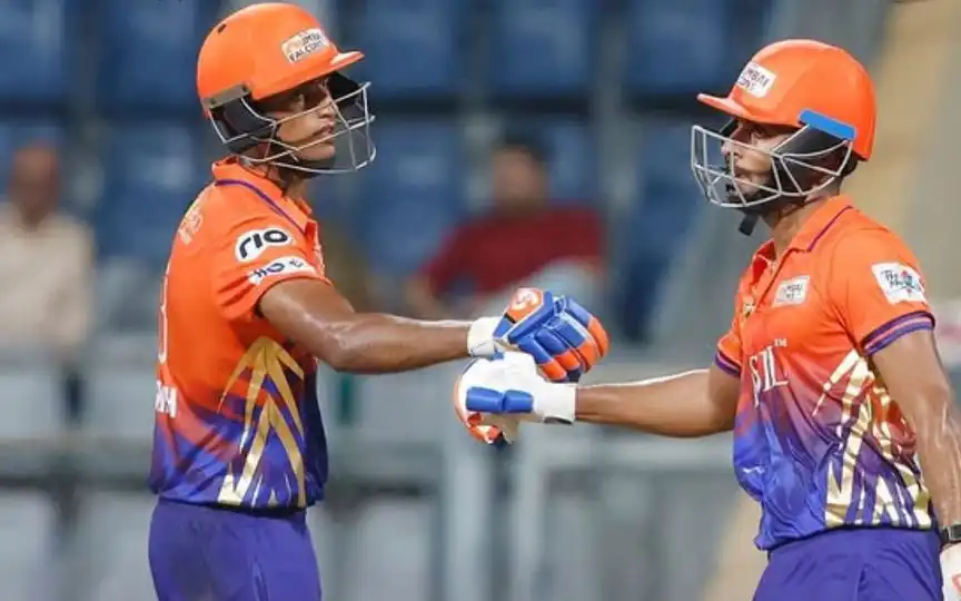 SoBo Mumbai Falcons during Mumbai T20 League 2025 [Source: @T20Mumbai/Instagram]
