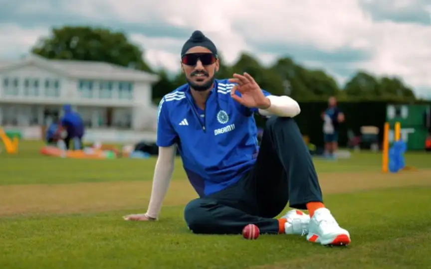 Arshdeep Singh during a training session in England [Source: @BCCI/x]