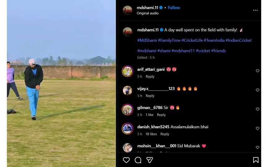 Shami's Instagram post [Source: @mdshami.11/Instagram.com]