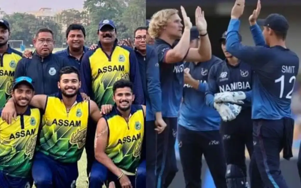 Assam and Namibia cricket team [Source: @kty_amer/X.com]