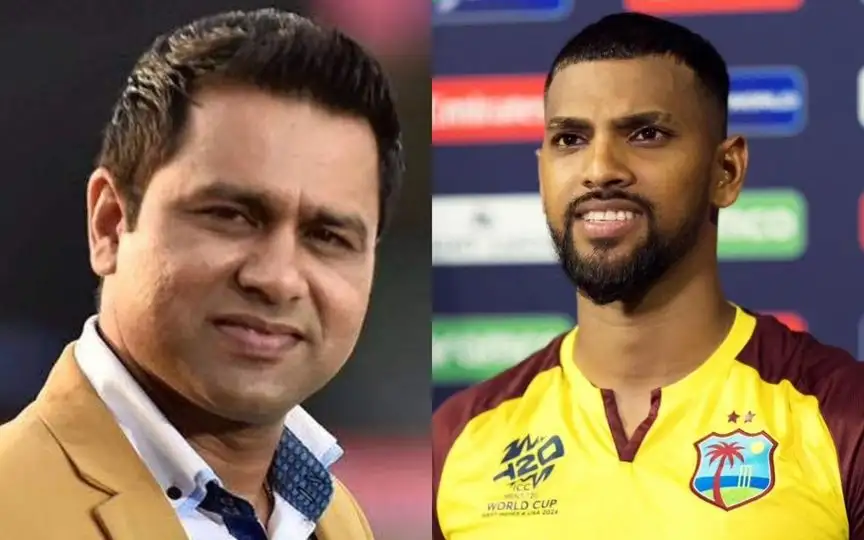 Aakash Chopra and Nicholas Pooran [Source: @mufaddal_vohra, @Saurabh89851634/x.com]