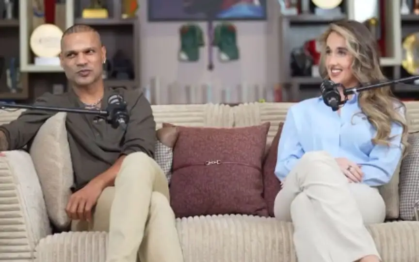 Shikhar Dhawan and Sophie Shine [Source: shikhardofficial/instagram.com]