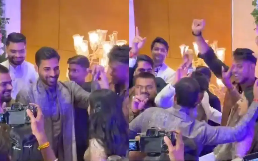Bhuvneshwar Kumar Steals The Show At Rinku Singh's Engagement With Funny Dance Moves