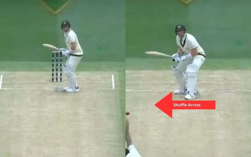 Steve Smith's stance and trigger movement [Source: 