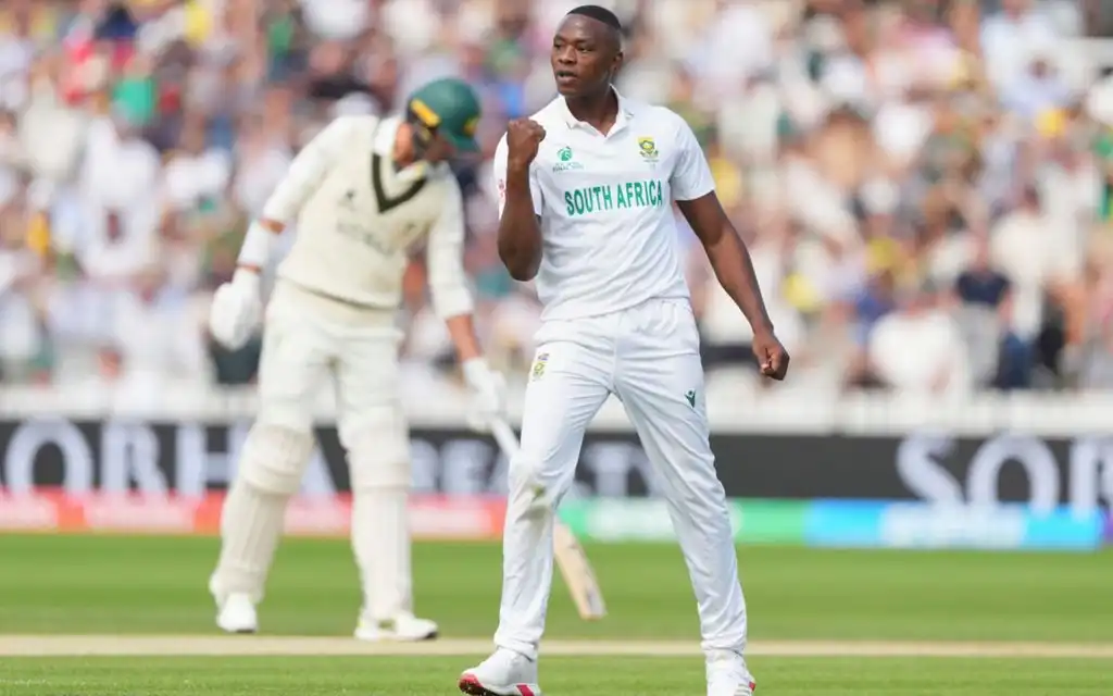 Rabada goes past Donald [Source: AP Photo]
